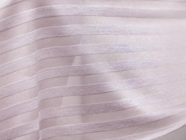 薄手透かしボーダー天竺（ピンクベージュ）