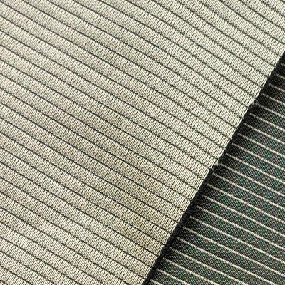 メモリータフタ細ストライプ(シャンパンゴールド)表面感><br clear=