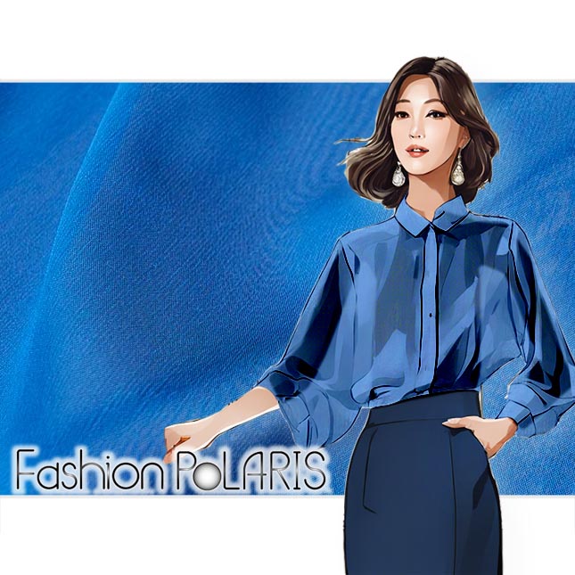 薄手シアーシャンブレー(ロイヤルブルー) インスピレーションイメージ