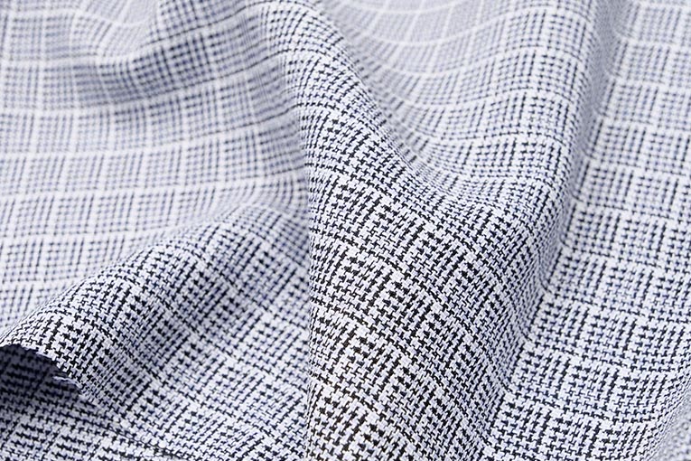 Pe先染めミニチェック（ネイビー）