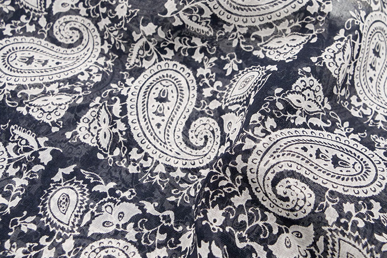 Pe.ボイルペイズリプリント（ネイビー）