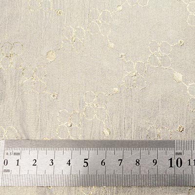 C．ボイル刺繍メタリック箔（ゴールド）サイズ