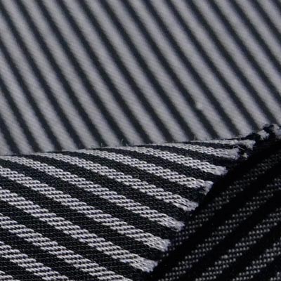 Pe/Cストライプ（ブラック）表面感><br clear=