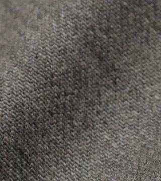 ウール混デニム（グレー）表面感><br clear=