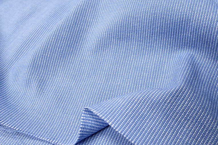 Pe/C薄手ハードピケ（サックスブルー）