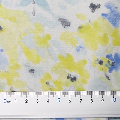シフォン小花柄プリント（シトリン）サイズ