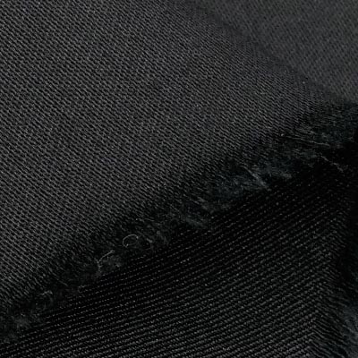 ストレッチバーバリー（ブラック）表面感><br clear=