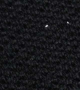 スターリィ厚手ウール（ブラック）表面感><br clear=