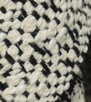 Giorica コットンバンブーツイード（オフホワイト）表面感><br clear=