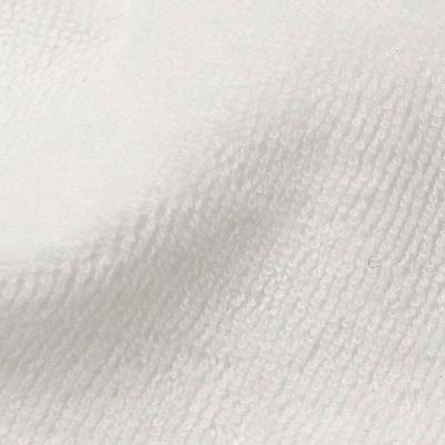 パイルニット（ホワイト）表面感><br clear=