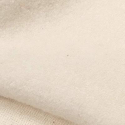 起毛パイルニット（アイボリー）表面感><br clear=