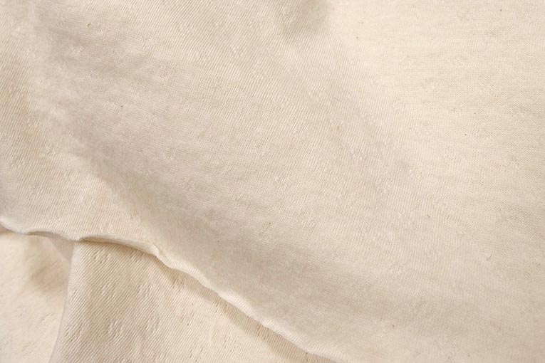 針抜きフライスエアニット（アイボリー）