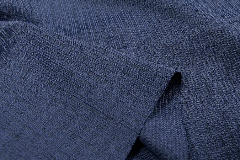 Pe.中厚手ジャカードニット（インディゴ）