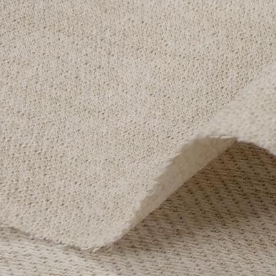 Pe.ツイルニット（ブライトベージュ）表面感><br clear=