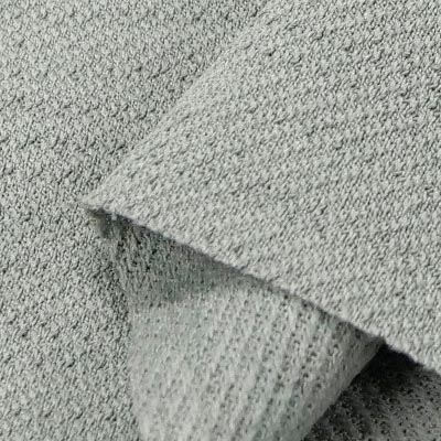 Pe.ツイルニット（ウォーターグリーン）表面感><br clear=