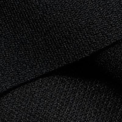 Peウォームストレッチ裏カノコ（ブラック）表面感><br clear=