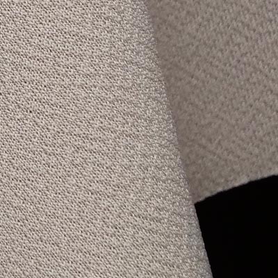 Peウォームストレッチ裏カノコ（サンドグレー）表面感><br clear=