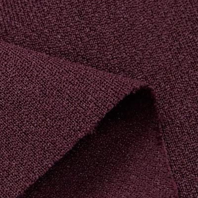 Peウォームストレッチ裏カノコ（ワイン）表面感><br clear=