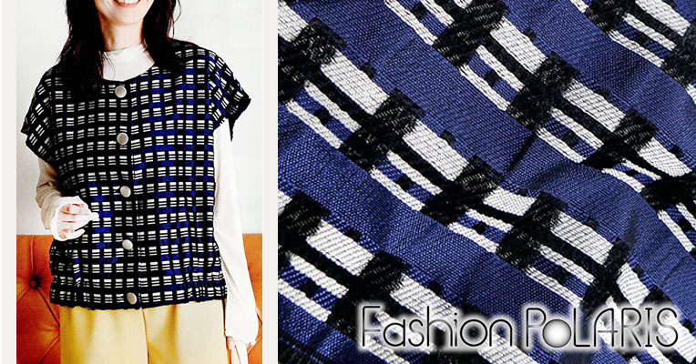 レディブティック2025年１０月秋号019 M5-451 カットジャガードチェック