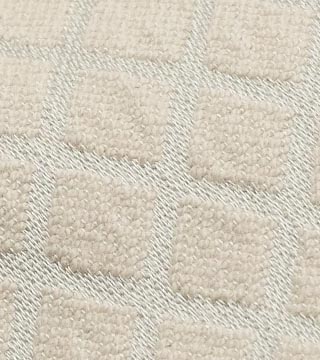 Pe中厚ダイヤストレッチ（ベージュ）表面感><br clear=