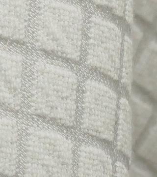 Pe中厚ダイヤストレッチ（ホワイト）表面感><br clear=