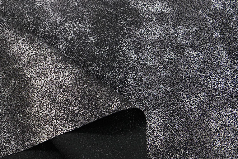 クレープメタリック箔プリント（シルバー）