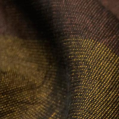 ビッグボーダージャカードワッシャー（カーキー）表面感><br clear=