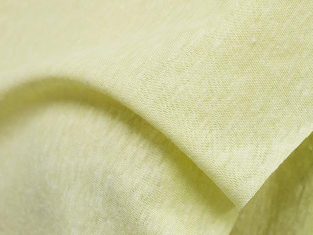 C/Pe/Ra薄手杢天竺(レモンイエロー)