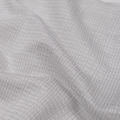 シアー薄手ピュアリネンニット（ライトグレー）中距離