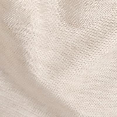シルケット杢天竺（ブライトベージュ）表面感><br clear=