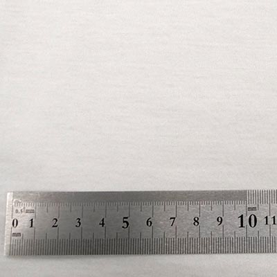 強撚薄手シアー天竺（ホワイト）サイズ