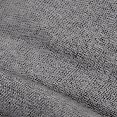 薄手ソフト天竺（グレー）表面感><br clear=