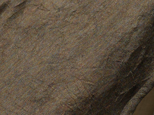 ワッシャーウール天竺（モカブラウン）