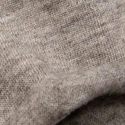 ウール混裏パフ天竺（ナチュラル）表面感><br clear=