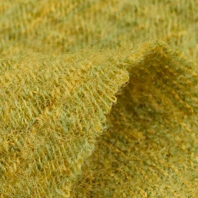 ブークレウールジャージ（マスタード）表面感><br clear=