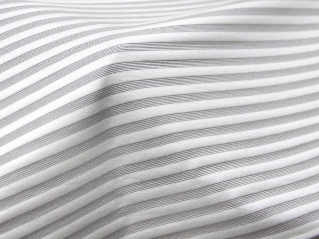 ルレックスボーダー天竺（ライトグレー）