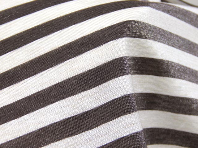 スパーク天竺ボーダー（ダークブラウン）