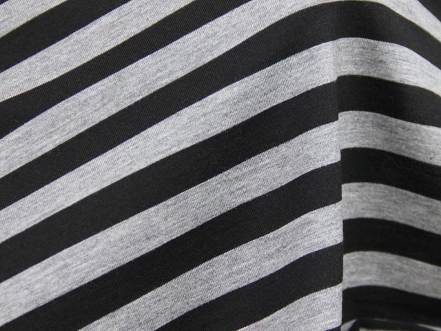 Ra/Cボーダー天竺（ブラック）