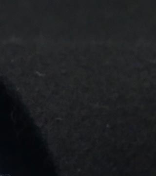 メルトン（ブラック）表面感><br clear=