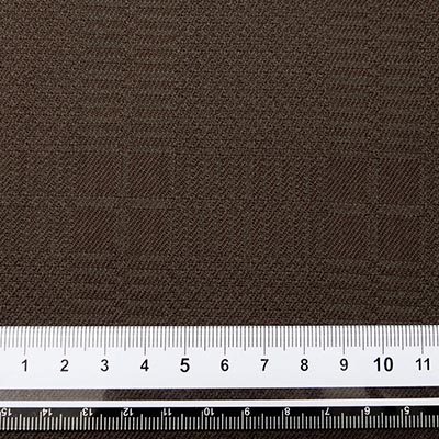 ウールシャドーチェックジャカード（ダークブラウン）サイズ