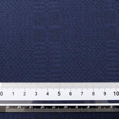 ウールシャドーチェックジャカード(ネイビー)サイズ