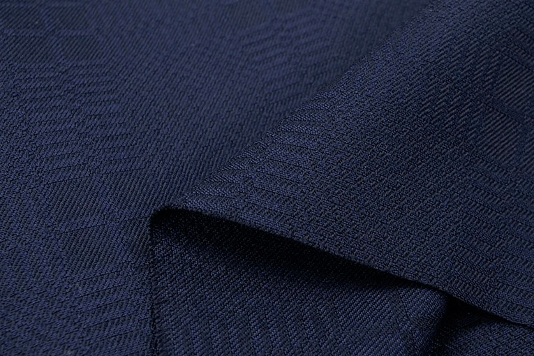 ウールシャドーチェックジャカード(ネイビー)