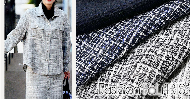 レディブティック2025年10月秋号084 W4-B08 ラメ混スプリングツイード