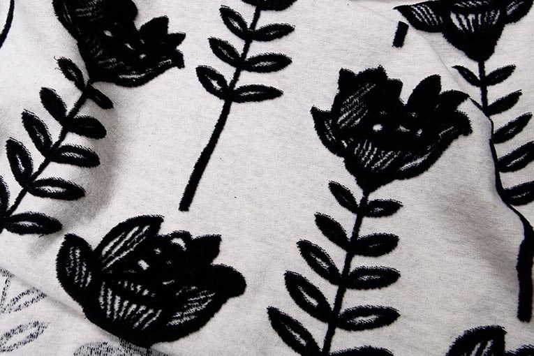 天竺フロッキープリント（ヘザー）