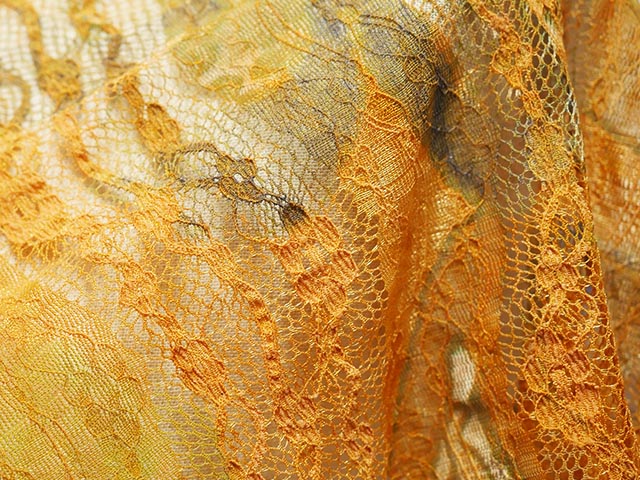 GIGLIO ストレッチレースプリント（オレンジ）