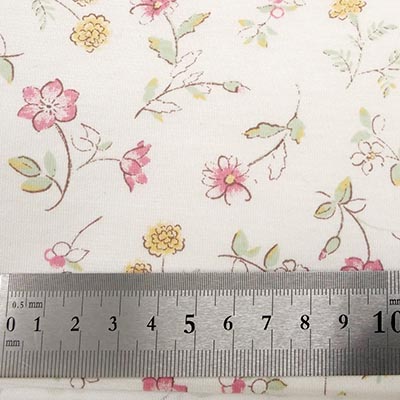 SZ天竺イラストプリント（フラワー）サイズ