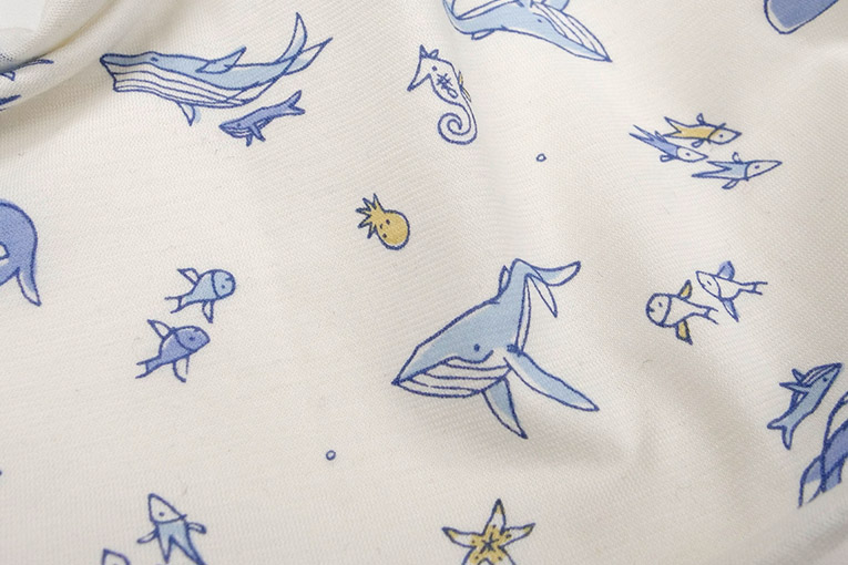 SZ天竺イラストプリント（オーシャン）