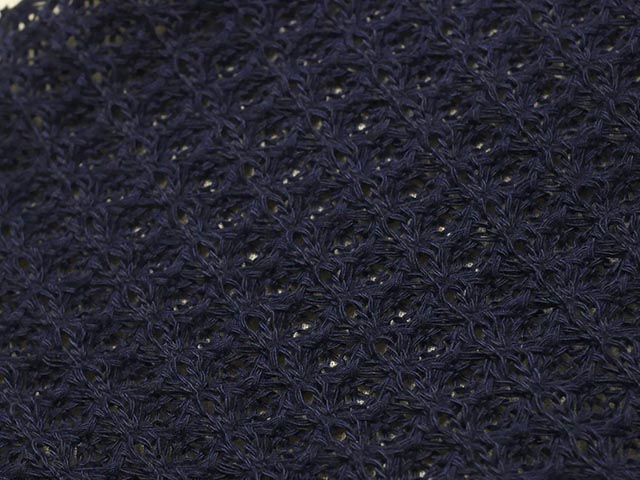 厚手変わり編みニット（ダークネイビー）