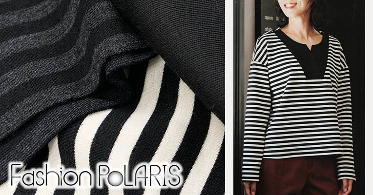 レディブティック2025年１２月冬号006 Z1-B01 ボーダーウールポンチ