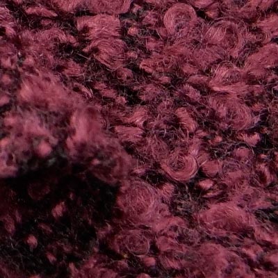 ファンシーヤーンウォームニット（ワイン）表面感><br clear=